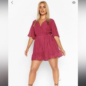 Striped Ruffle Satin romper